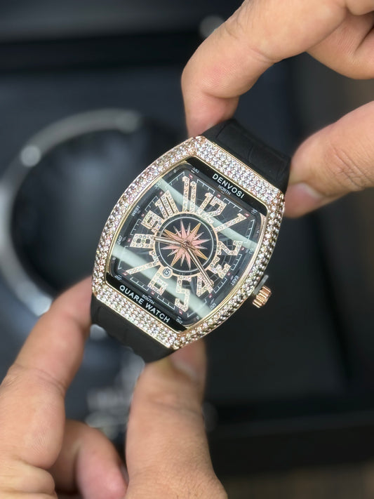 Frank Muller Rose Gold Stone Watch