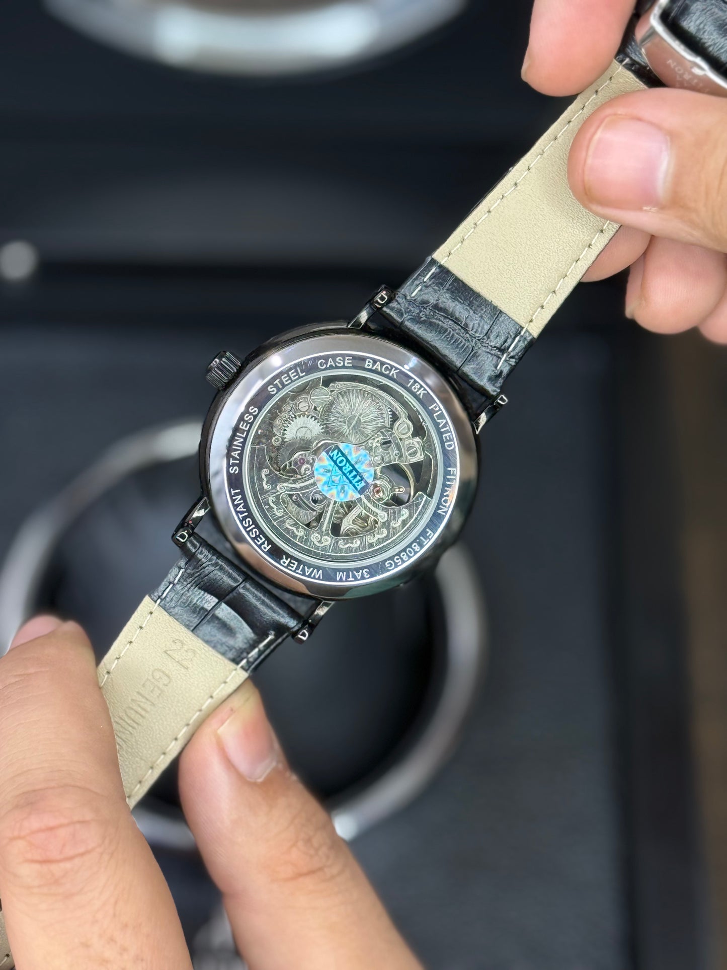 Fitron Orignal Automatic Leather strap