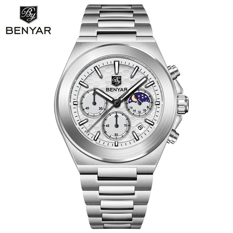 Benyar BY-5222M Moonphase chronograph watch