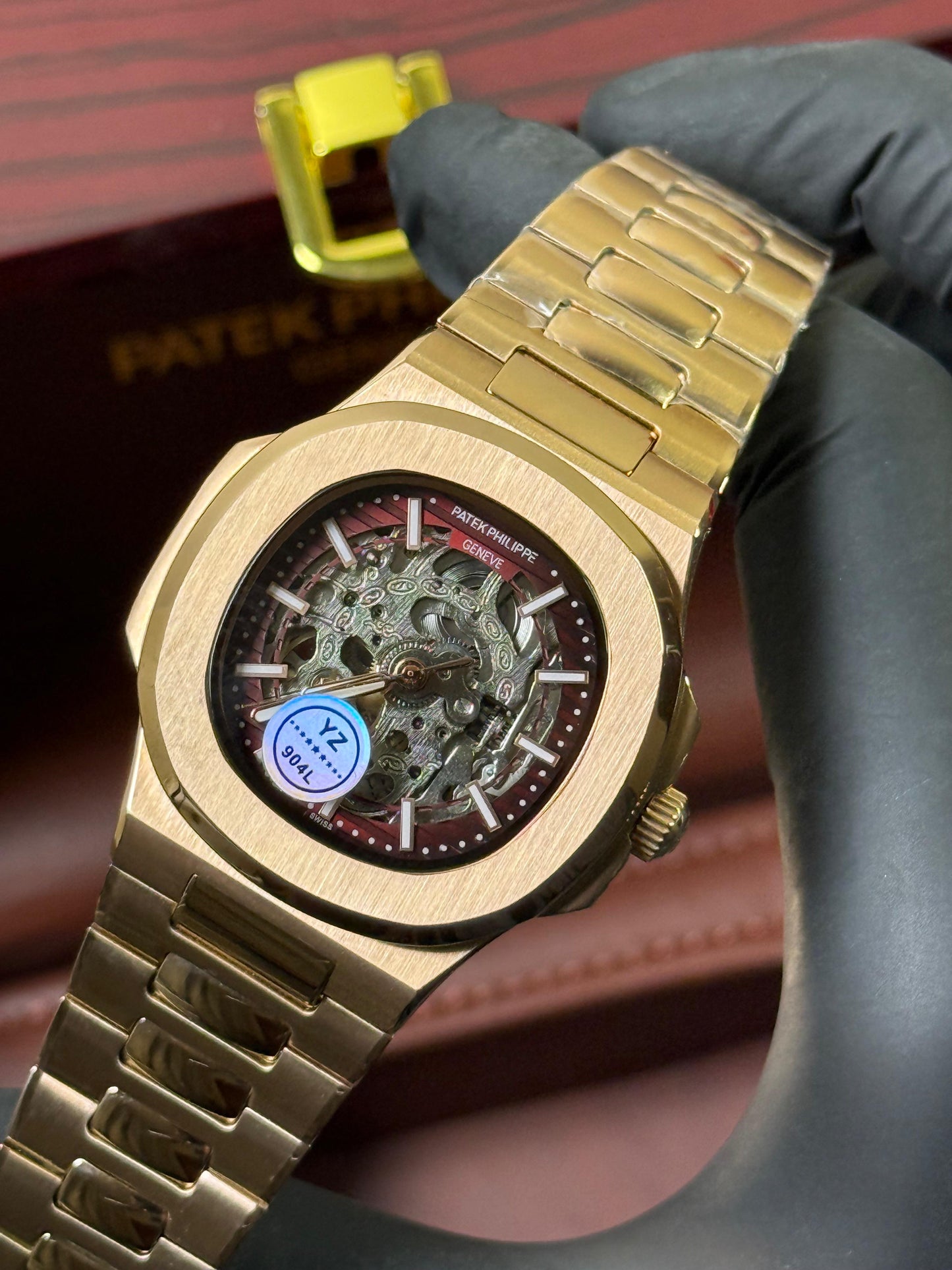 Patek Phillipe skeleton -Rose Gold , Automatic